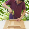 attaching the notch for the seat of a Westport chair with a drill/driver