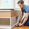 installing the face frames for a storage bed