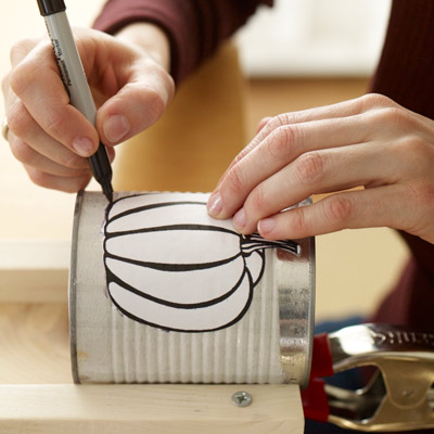 how to make tin can luminaries draw templates for designs
