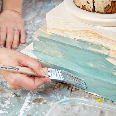 painting the coat tree base