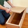 capping the base for a columned room divider