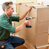 attaching the back of a columned room divider