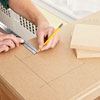 measuring the lower blocking of a columned room divider