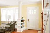 a columned room divider