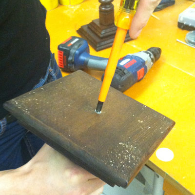 how to make candlesticks out of balusters assembly
