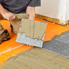 how to lay a stone-tile floor lay the slate tiles