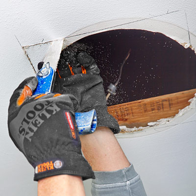 step by step how to install a bigger bathroom prep opening for bigger fan