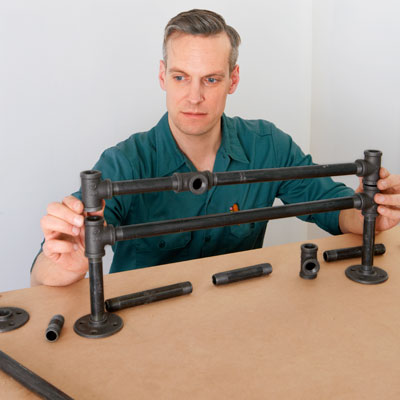 assembling the base rung