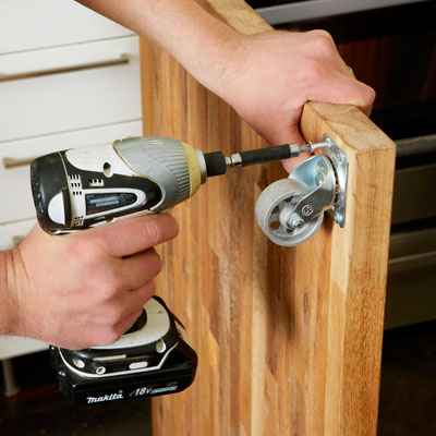 attaching the casters