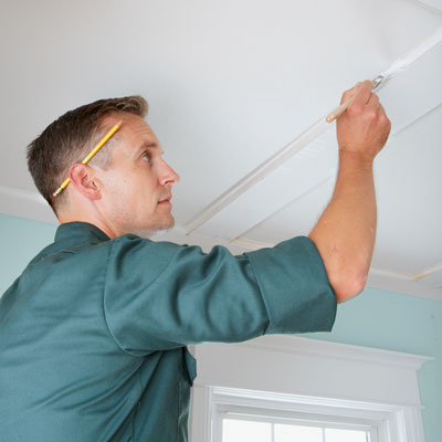 painting the coffered ceiling