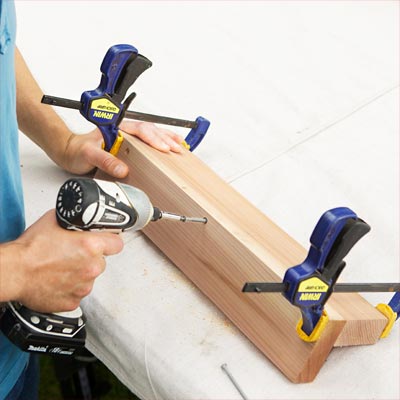 Make the Corner Posts for the Base Panels to build a compost bench