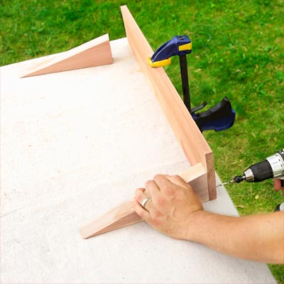 Make the Armrests to build a compost bench