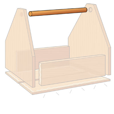 Fit the Handle when building a Garden-Tool Tote