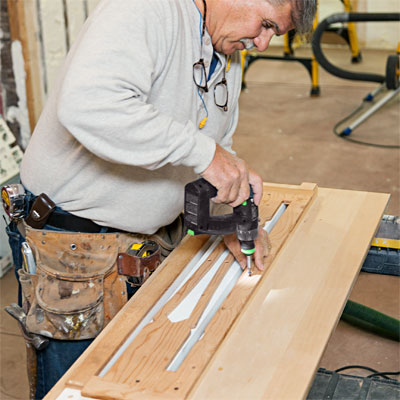 Align the Template to Form the Balusters for how to Build a Gingerbread Balustrade