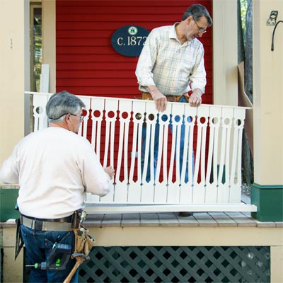 Attach the Panel for how to Build a Gingerbread Balustrade