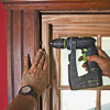 fasten the window loosely with a 2inch screw 