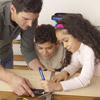 lay out the pieces for building a step stool