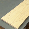 Lay out, poplar board, stilts