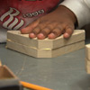 wood glue, stilts, nailing together