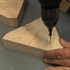 stilts, countersink bit, deck screws