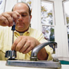 repairing two-handled stem faucet