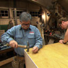 Nail on plywood back