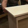 Set finished top into place