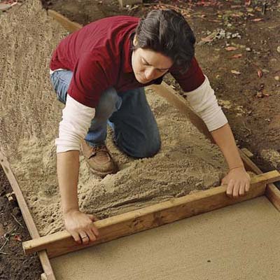 adding sand layer