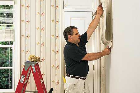 applying wallpaper