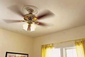 installing a ceiling fan out
