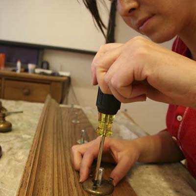 making doorknob coatrack