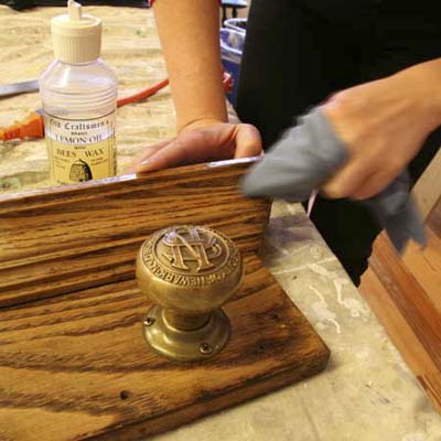 making doorknob coatrack
