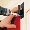 install the upper hinge pintles for exterior shutters