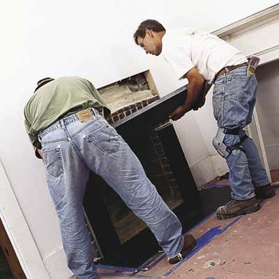 rebuilding a fireplace