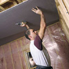 covering the ceiling with drywall