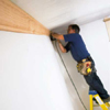 installing the first length of crown molding