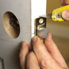 Scribing the latch-plate