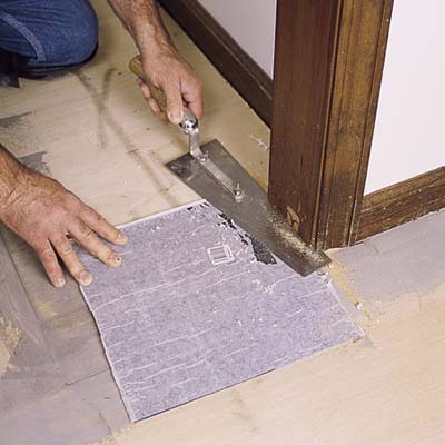 trimming the door jamb and casing