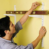 installing wall-mounted shelves