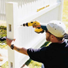 attaching the panels of a picket fence to its post