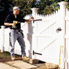 hanging the gate of a picket fence