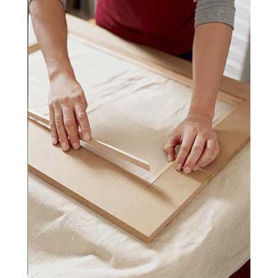 fitting the trim to the screen openings