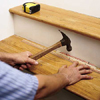 Laying out tackless strips for a stair runner