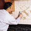 Fill the tile joints with grout
