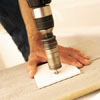 Drill for tub or shower supply pipe