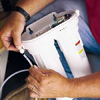 Attaching plastic tubing