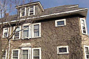 the East Boston house project before renovation begins