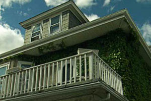 the East Boston house project during renovation