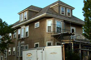 renovation continues at the East Boston house project