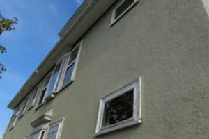 exterior of the East Boston house project